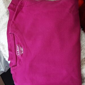L.L. Bean Long Sleeve Magenta Top. Casual. XS   like New.